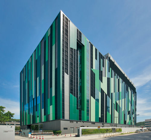 Folie-Fassadenverkleidung - CHINA MOBILE  NETWORK CENTRE - Permasteelisa - Verbundwerkstoff / Aluminium / Glas