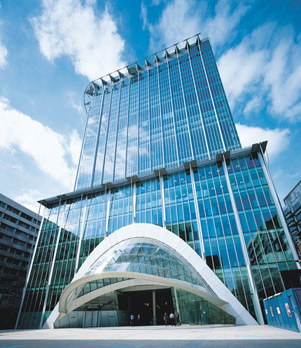 Vorhangfassade aus Aluminium und Glas - CITYPOINT - Permasteelisa - Glas