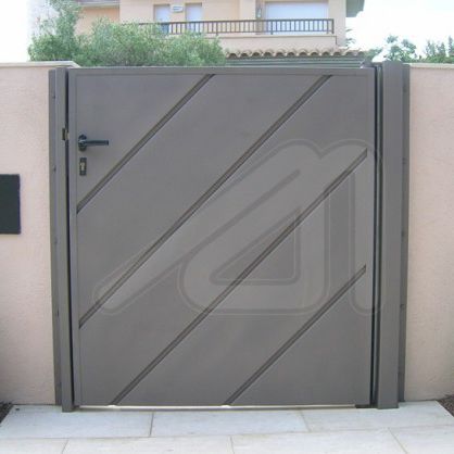 Einflügeliges Tor - Angel Mir – Portes Bisbal - Stahl / Platten / für Privatgebrauch