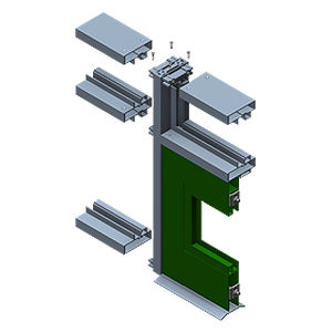 Aluminiumprofil - 3000 - ARCH Aluminum & Glass Co., Inc. - Ortgang / für Glasfassade