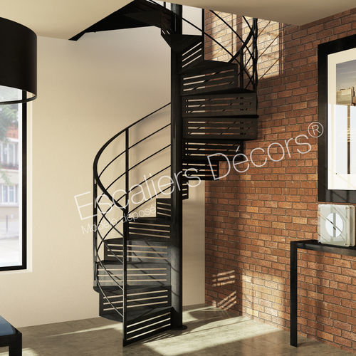 Wendeltreppe - GRAPHIQUE DH116  - ESCALIERS DECORS - Metallstufen / mit Stahlstruktur / für Privatgebrauch