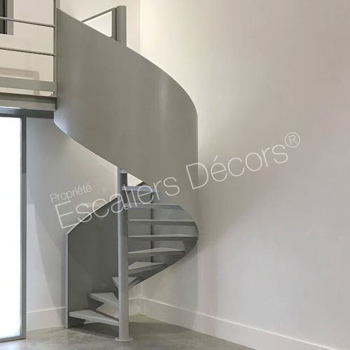 Wendeltreppe - ZAHA DH110 SPIR'DÉCO®  - ESCALIERS DECORS - Metallstufen / mit lackierter Stahlstruktur / für Privatgebrauch