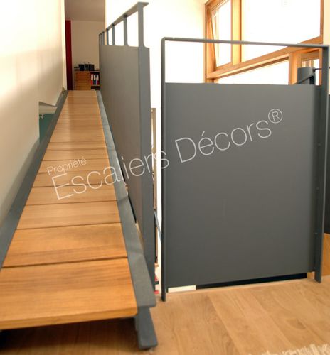 Holzübergang - DH53  - ESCALIERS DECORS - Stahl / für Innenbereich / Balken