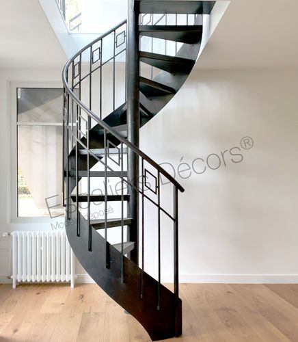 Wendeltreppe - ERNEST DH194 Modèle déposé - ESCALIERS DECORS - Betonstufen / mit Stahlstruktur / für Privatgebrauch