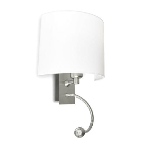 Moderne Wandleuchte - BASIC - Pujol Iluminacion - für den Innenraum / Stahl / Stoff