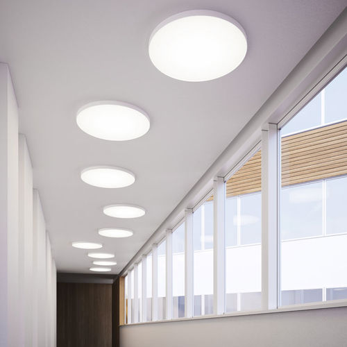 Moderne Deckenleuchte - PLAFO  - Pujol Iluminacion - rund / Aluminium / Polycarbonat