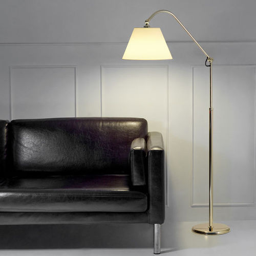 Stehleuchte - AMERICANA :  - Pujol Iluminacion - Stoff / Messing / Stahl