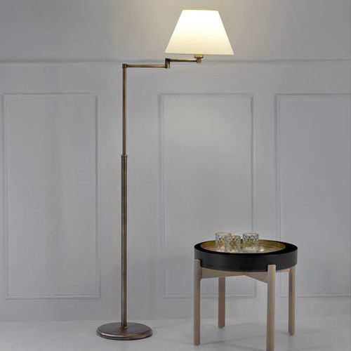 Stehleuchte - AMERICANA  - Pujol Iluminacion - Messing / Stahl / Stoff