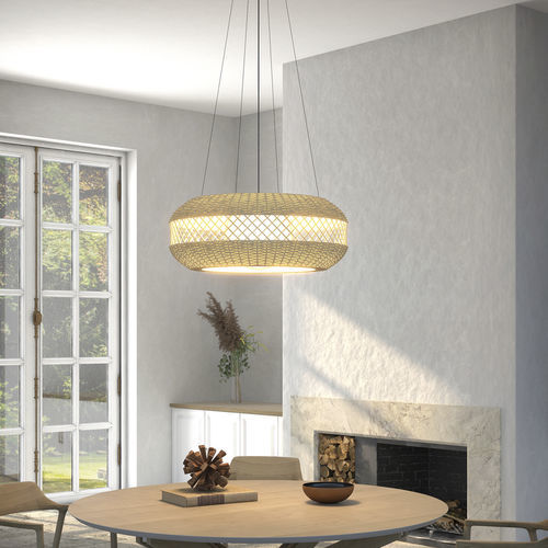 Hängelampe - NATURAL - Pujol Iluminacion - Holz / modern / mit Kabel