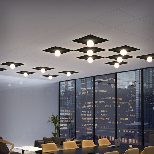 Moderne Deckenleuchte - ACUSTIC - Pujol Iluminacion - sphärisch / Glas / LED