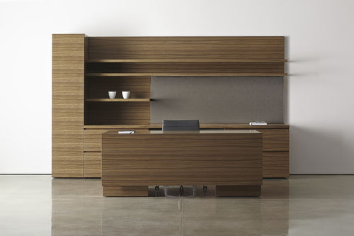Chefschreibtisch - NEW MILLENNIA - Halcon - modern / Laminat / mit Gestell aus Paneelen