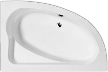 Badewanne für Eckeinbau - SYDNEY 160/175 - Repabad - Acryl / weiß