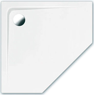 Duschwanne für Eckeinbau - ARCO - Repabad - zum Einbauen / extraflach / Acryl
