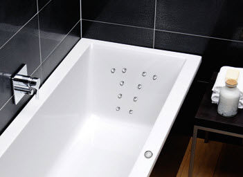 Acryl-Badewanne - REGENERATE AND RELAX - Repabad - Massage / weiß
