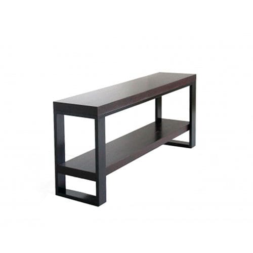 Moderner Konsolentisch - LARGE - Viveti - lackiertes Holz / gebeiztes Holz / lackiertes Metall