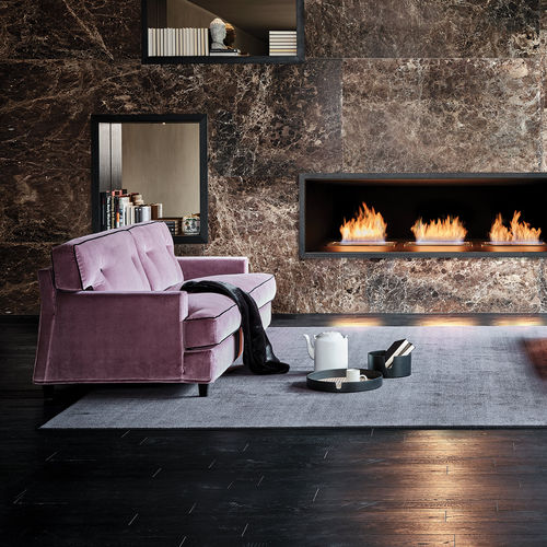 Klassisches Sofa - ROMA - Mussi Italy - Stoff / Leder / rosa