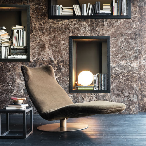 Moderne Liege - KANGURA - Mussi Italy - Stoff / Leder / Aluminium