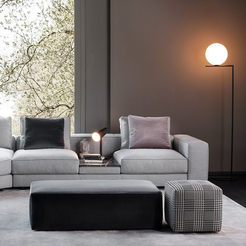 Modernes Sitzkissen - DAMA - Mussi Italy - Stoff / Leder / rund
