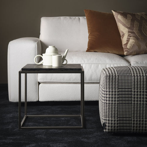 Moderner Couchtisch - SILHOUETTE - Mussi Italy - Marmor / Granit / Gestell aus Stahl