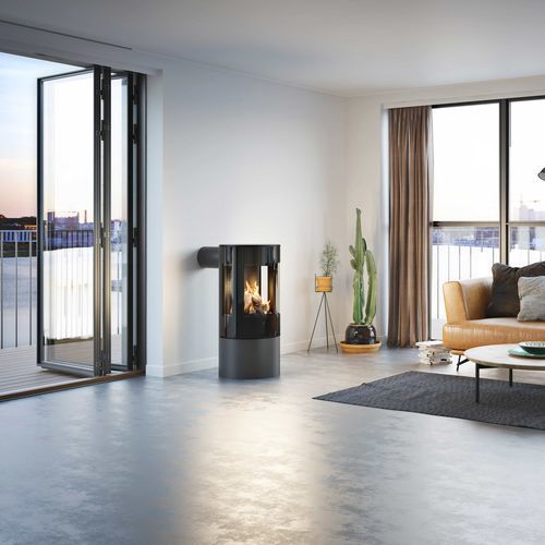 Gaskaminofen - VIVA L GAS - Attika Feuer AG - 0 - 5 kW / 5 kW...10 kW / freistehend