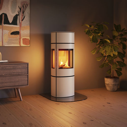 Gaskaminofen - CARO 130 GAS - Attika Feuer AG - 8,5 kW / freistehend / mit 3 Sichtseiten