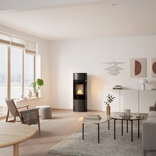 Bioethanol-Kaminofen - CARO 130 BIO - Attika Feuer AG - 0 - 5 kW / freistehend / mit 3 Sichtseiten