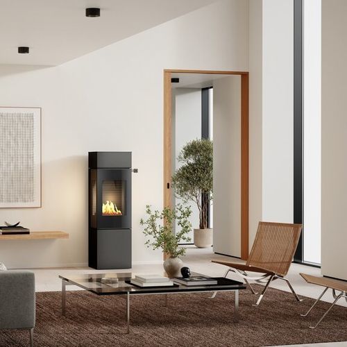 Bioethanol-Kaminofen - NEXO 140 BIO - Attika Feuer AG - 0 - 5 kW / freistehend / mit 3 Sichtseiten