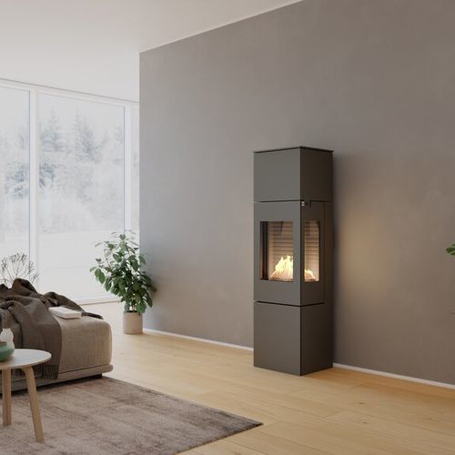 Bioethanol-Kaminofen - NEXO 160 BIO - Attika Feuer AG - 0 - 5 kW / freistehend / mit 3 Sichtseiten
