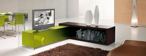 Modernes Fernsehmöbel - STONE GLISS - ORME - Holz