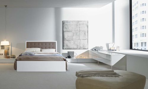Doppelbett - FORUM - ORME - modern / Polster / Leder