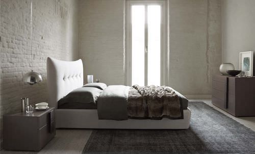 Doppelbett - DOMINO - ORME - modern / Polster / Stoff