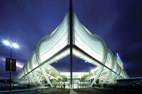 Membran-Architektur / Glasfaser - SKILLED PARK - Hightex - PTFE / für Seiltragwerk