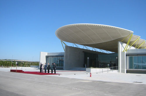 Membrankabel-Flächentragwerk - BARAJAS, STATE PAVILION - Hightex - für Abdeckung / mit ETFE-Membran / für Flughafen