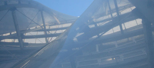 Membran-Architektur / ETFE - CENTRE FOR GERONTOLOGY - Hightex - für Seiltragwerk / transparent