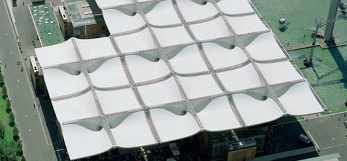 Metallrahmen-Flächentragwerk - EXPO 2000 - Hightex - für Abdeckung / mit ETFE-Membran / für Events