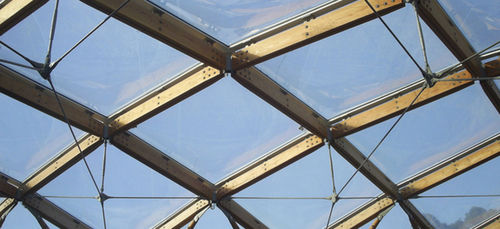 Membran-Architektur / Glasfaser - ALNWICK GARDENS VISITOR CENTRE - Hightex - PTFE / für Seiltragwerk