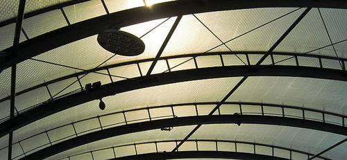 Membran-Architektur / ETFE - NOUVELLE GARE BELVAL-USINES - Hightex - für Seiltragwerk / Dach / für Abdeckung