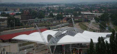 Membran-Architektur / Stoff - BUS TERMINAL - Hightex - ETFE / Polyester / PTFE