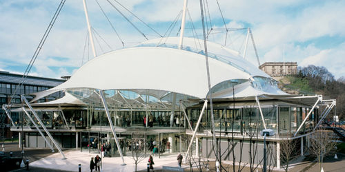 Membran-Architektur / Netz - INLAND REVENUE CENTRE AMENITY COMPLEX - Hightex - Glasfaser / Glasfaser / PTFE