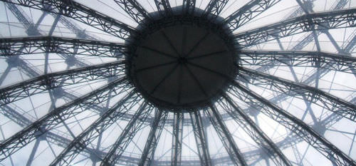 Metallrahmen-Flächentragwerk - GASOMETER BERLIN - Hightex - Kuppel / für Abdeckung / mit ETFE-Membran