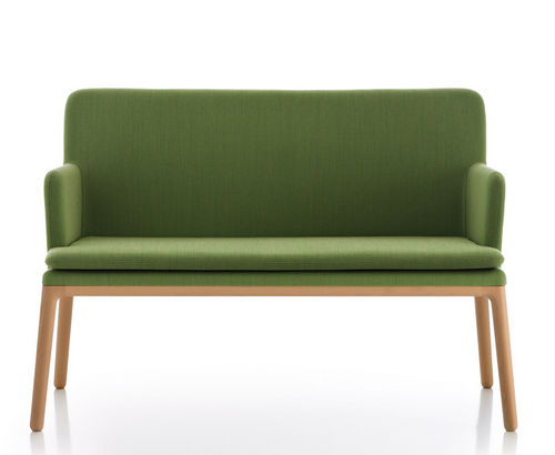 Hohe Polsterbank - ALLROUND - Fornasarig - modern / Stoff / Gestell aus Holz