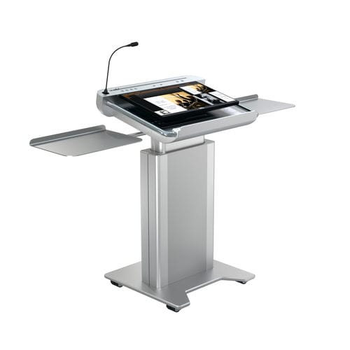 Konferenzpult - ILS SYNERGY SW - Intelligent Lectern Systems - höhenverstellbar / s-Logo / gefräst