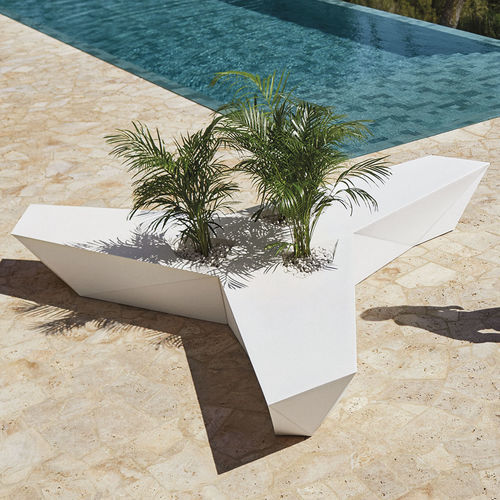Gartenbank / originelles Design - FAZ - VONDOM - Polyethylen / ohne Rückenlehne / ohne Armlehnen