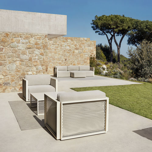 Moderner Sessel - THE FACTORY - VONDOM - Stoff / Aluminium / Drahtgewebe