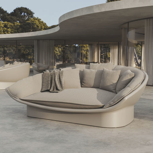 Moderne Récamiere - Luna  - VONDOM - Stoff / Leder / Polyethylen
