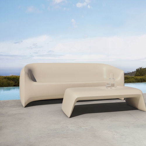 Moderner Couchtisch - BLOW - VONDOM - Polyethylen / Gestell aus Polyethylen / rechteckig