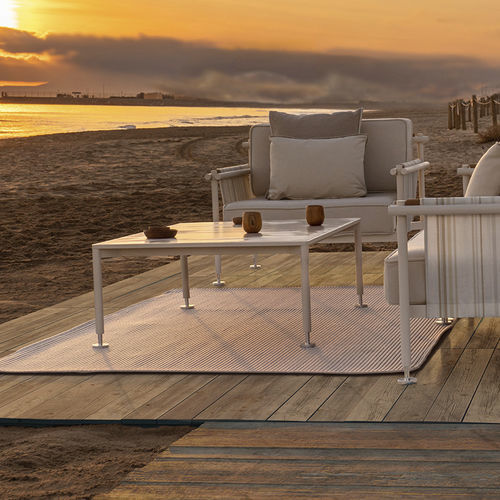 Moderner Couchtisch - Hamptons  - VONDOM - HPL / Gestell aus Aluminium / Gestell aus poliertem Aluminium