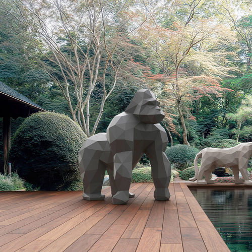Polyethylen-Skulptur - Saru  - VONDOM - für Außenbereich / bodenstehend / weiß