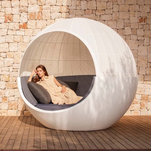 Moderne Récamiere - ULM - VONDOM - Stoff / Polyethylen / für Außenbereich