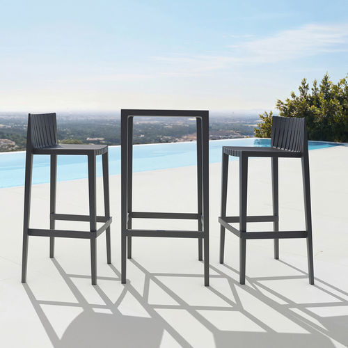 Moderner Stehtisch - SPRITZ - VONDOM - Polypropylen / Gestell aus Polypropylen / quadratisch